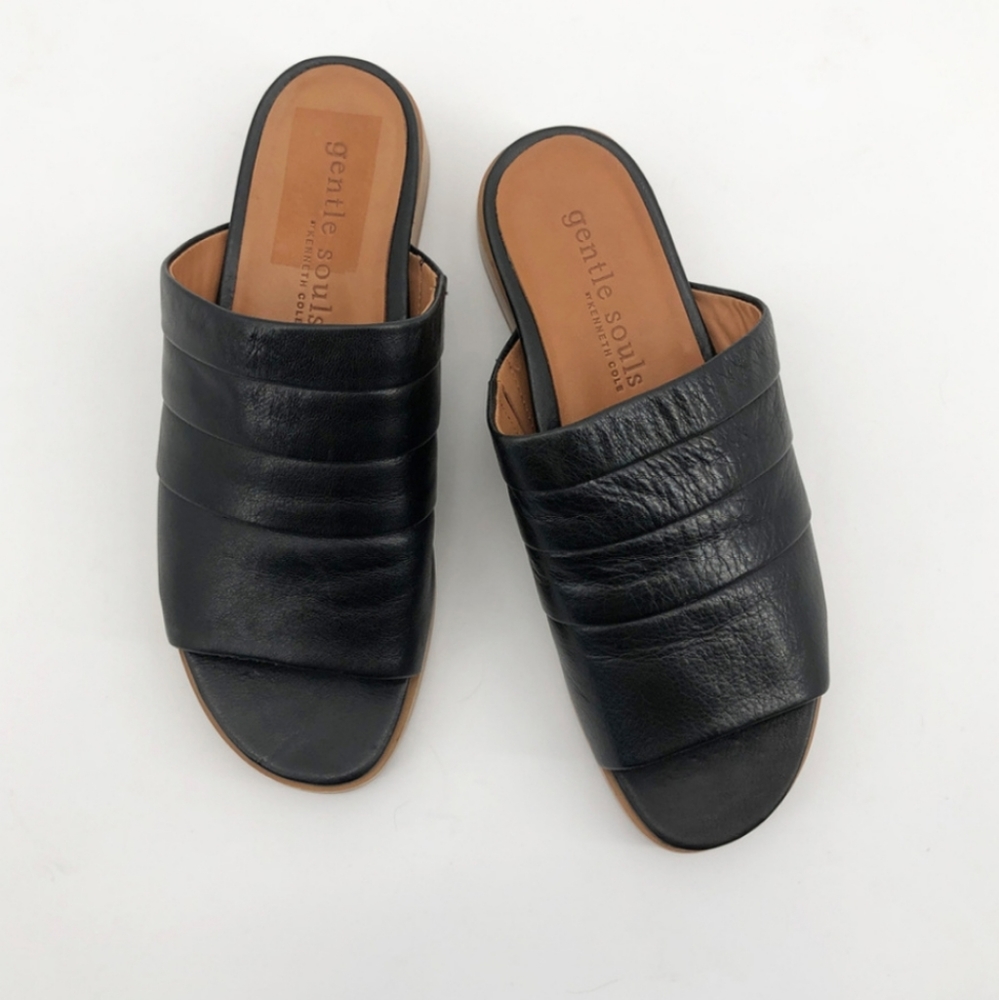 Gentle Souls Gayle leather slide sandal slip-on - Picture 2 of 7